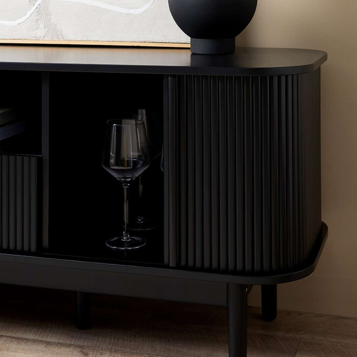 Maeve Entertainment Unit - Black - Mocka New Zealand