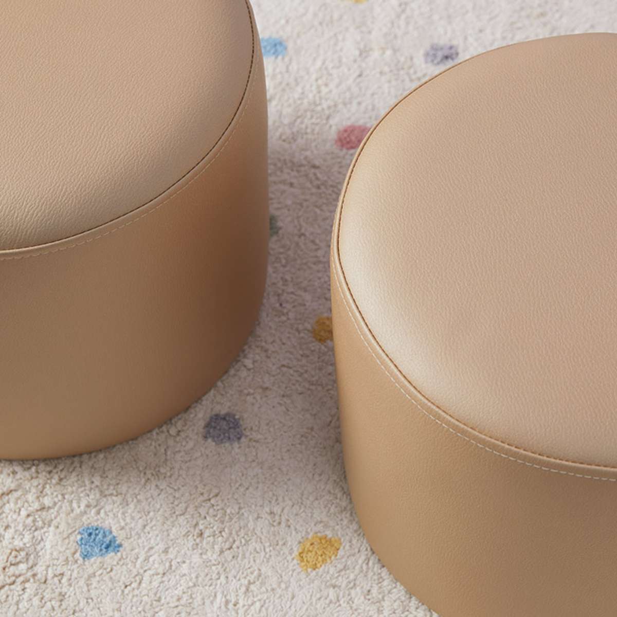 Mini Moo Stool - Set of Two - Beige - Mocka New Zealand