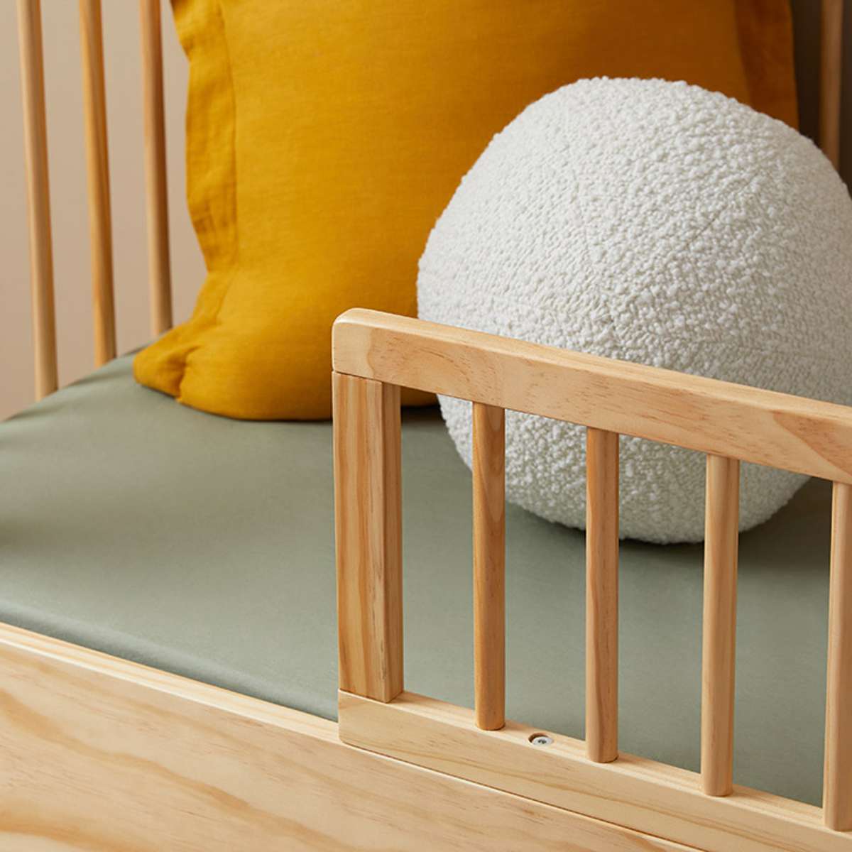 Archie Cot Toddler Bed Half Frame - Natural - Mocka New Zealand