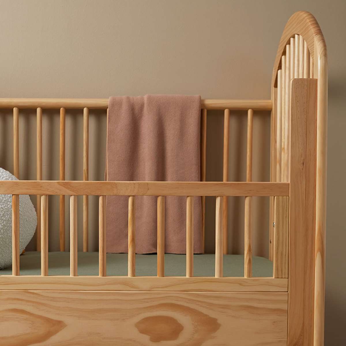 Archie Cot Toddler Bed Half Frame - Natural - Mocka New Zealand
