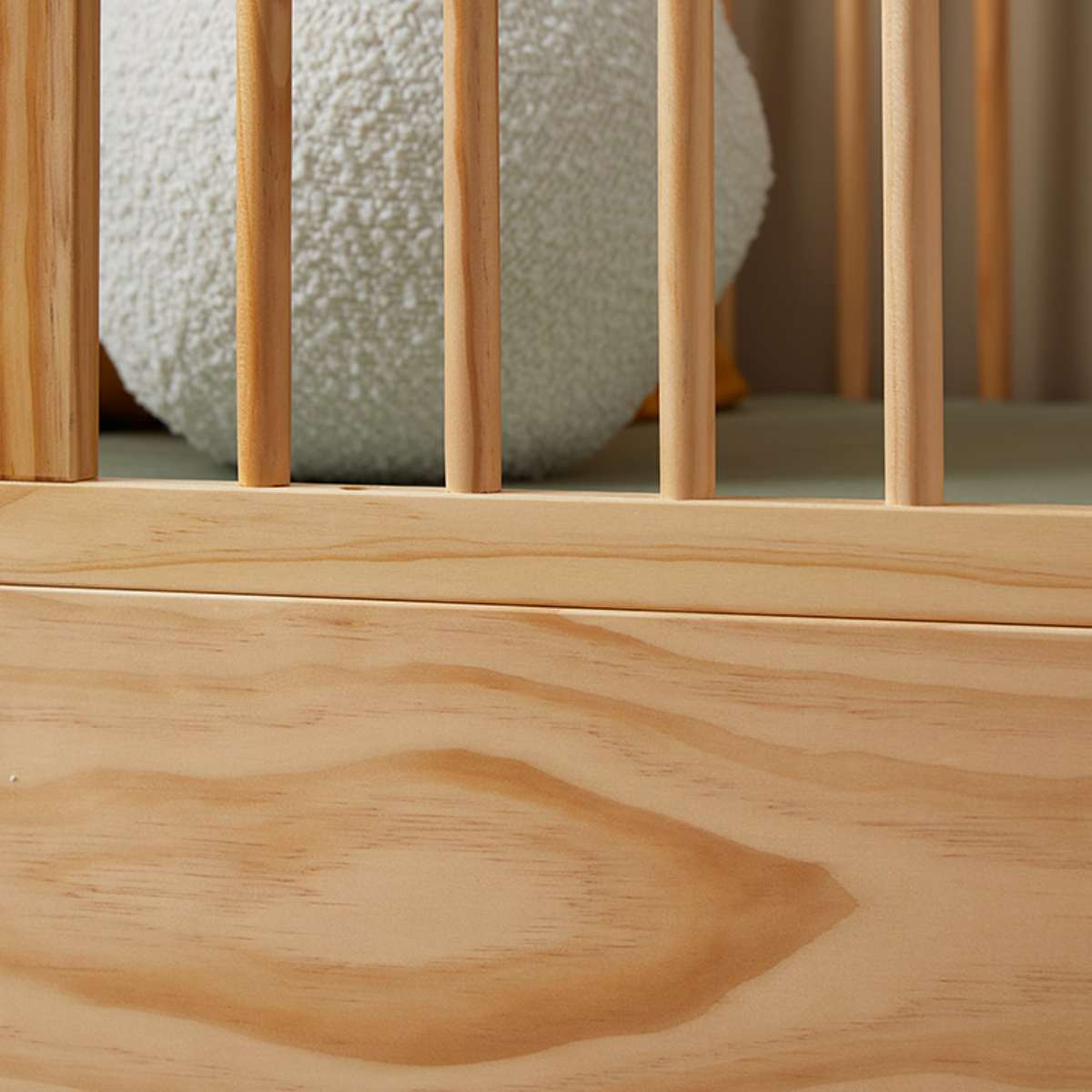 Archie Cot Toddler Bed Half Frame - Natural - Mocka New Zealand