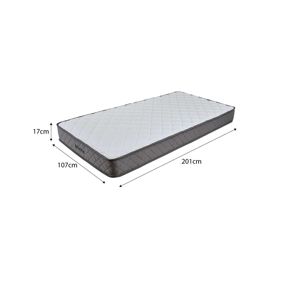 Imogen King Single Bed Natural + Mattress Bundle