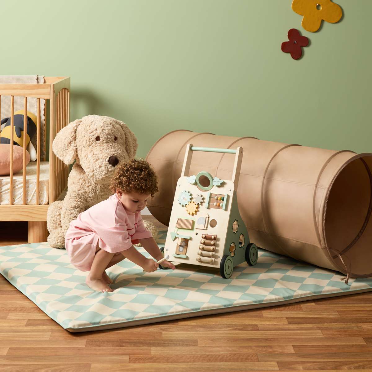 Padded Play Mat Reversible - Cream - Mocka New Zealand