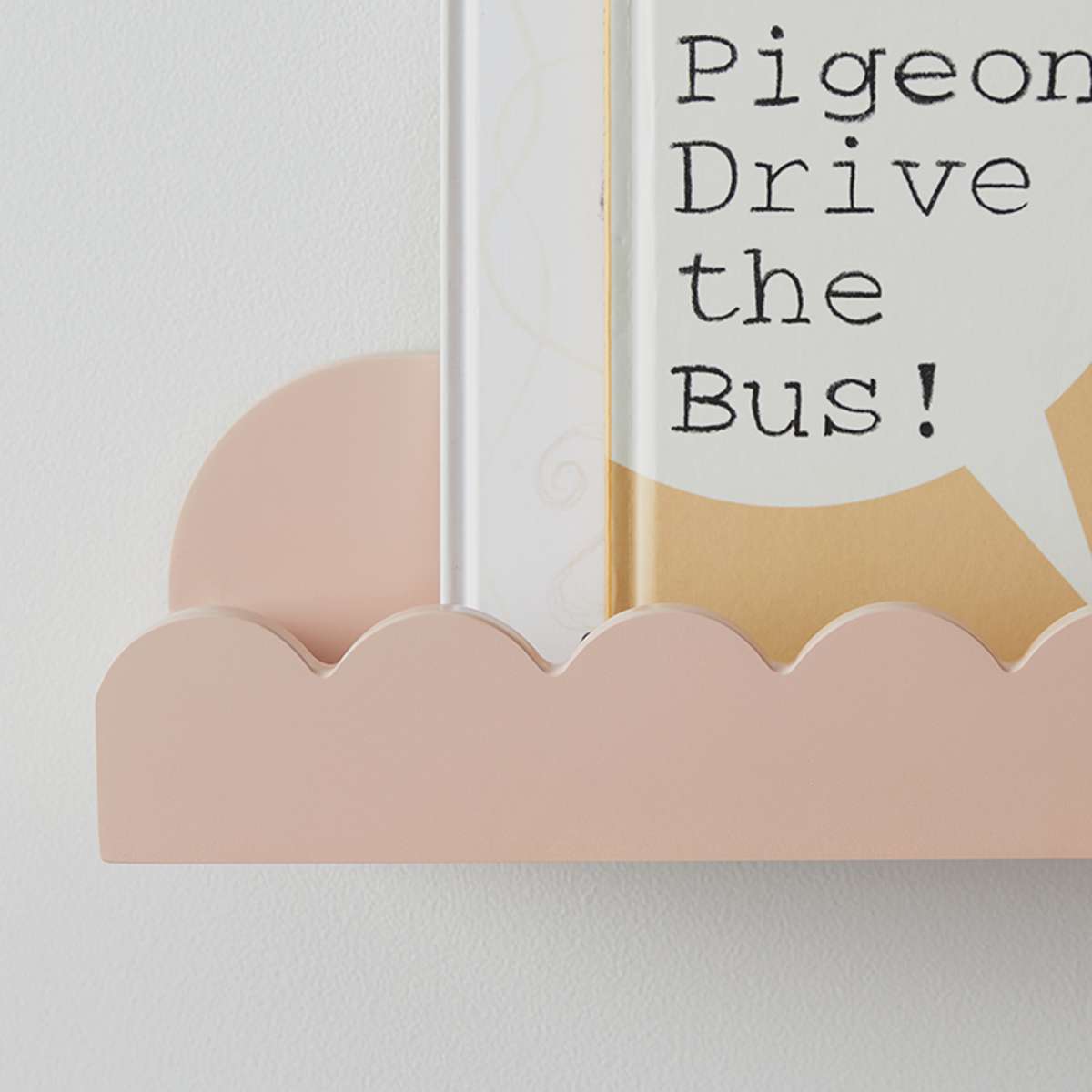 Sarah Scalloped Wall Shelf - Pink - Mocka New Zealand