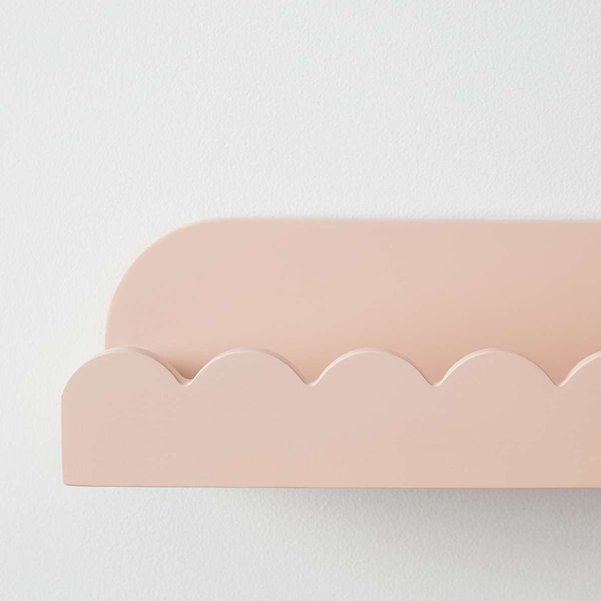 Sarah Scalloped Wall Shelf - Pink - Mocka New Zealand