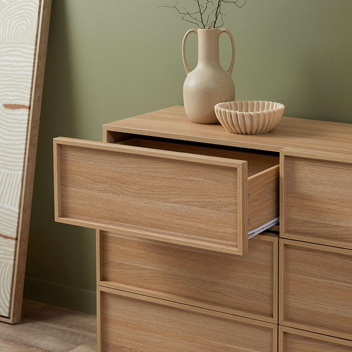 Osaka Six Drawer - Natural - Mocka New Zealand