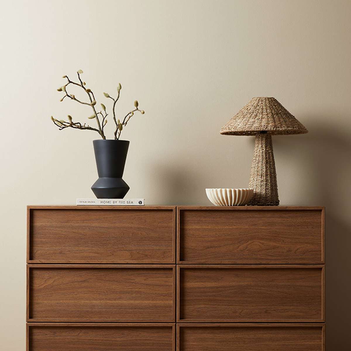 Osaka Six Drawer in Walnut | Modern Drawers | Mocka