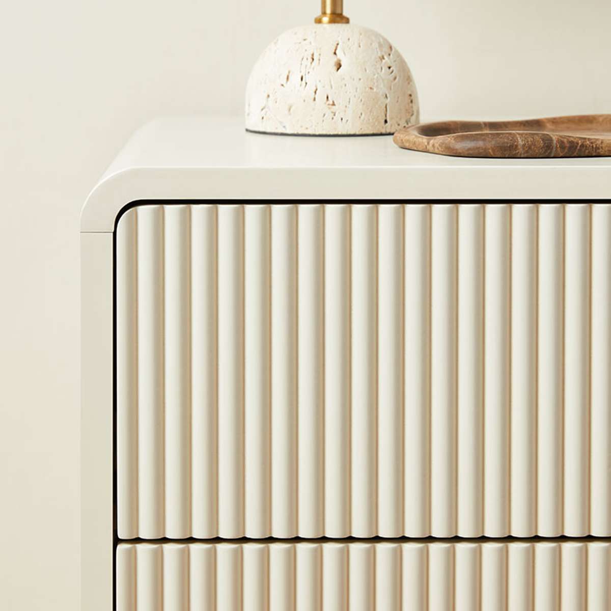 Majorca Bedside Table - Beige - Mocka New Zealand