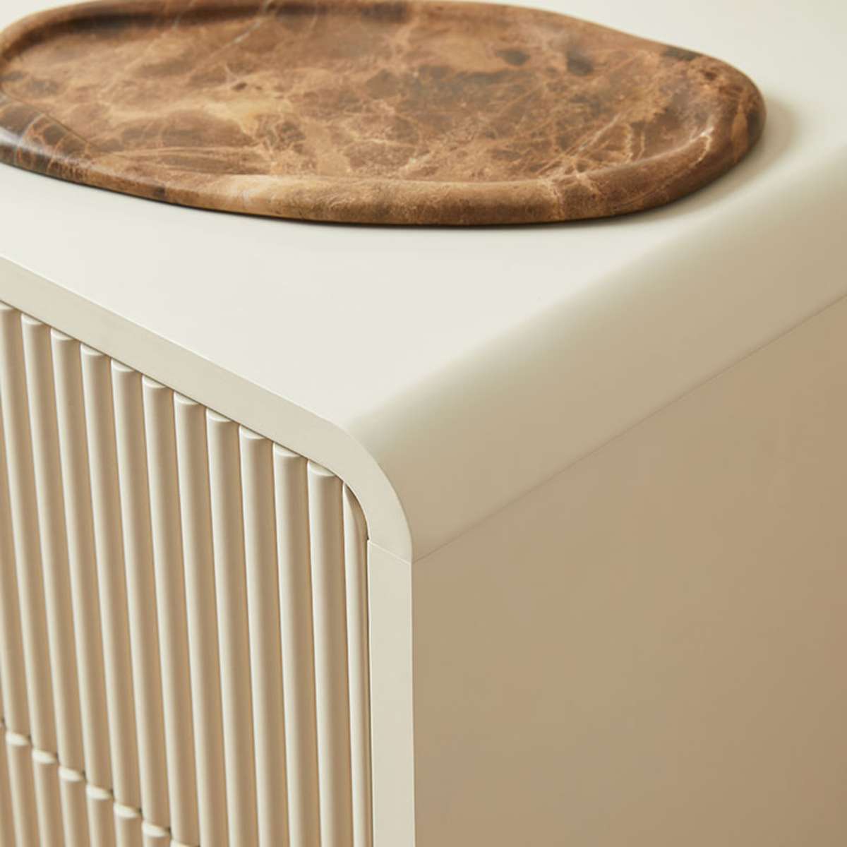 Majorca Bedside Table - Beige - Mocka New Zealand