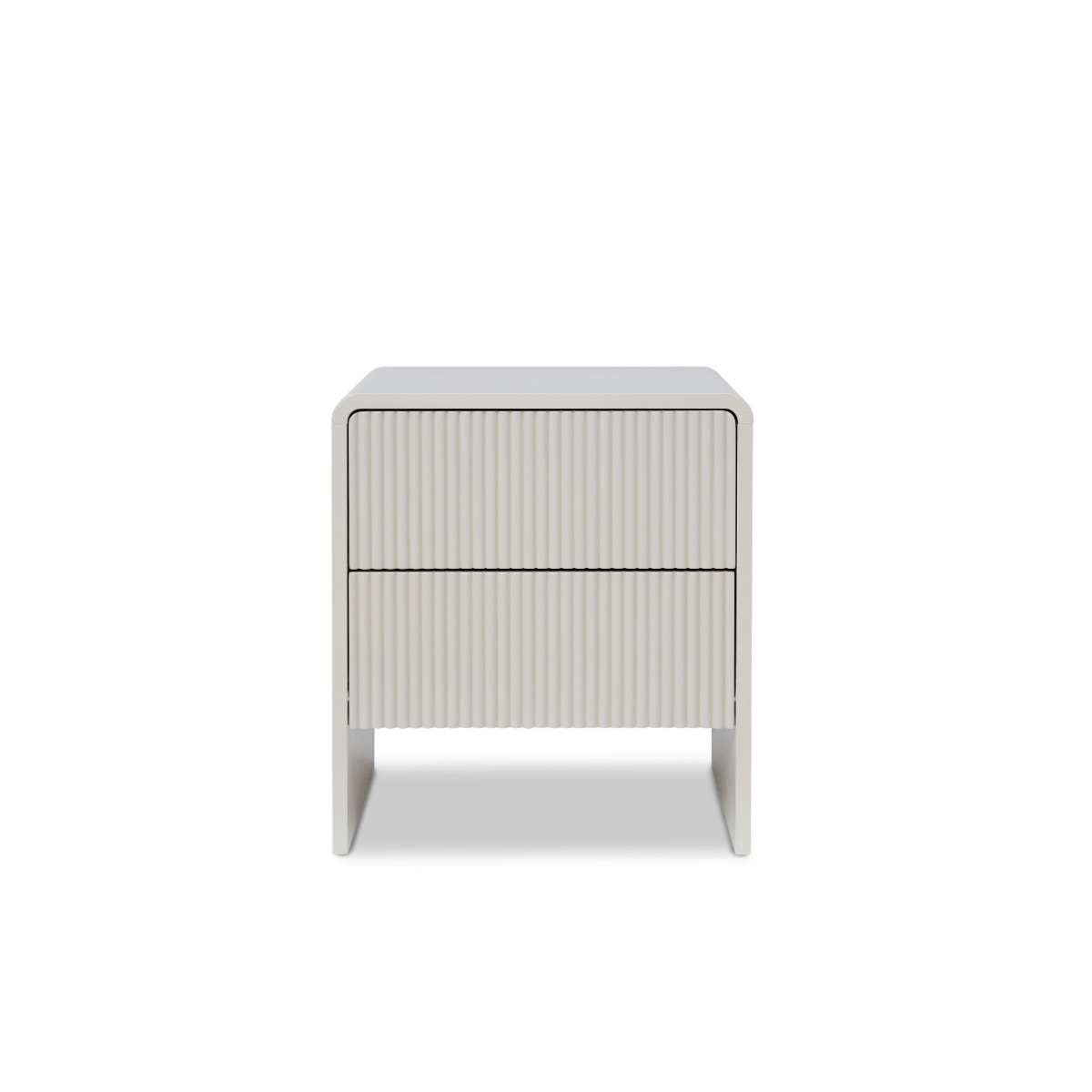 Majorca Bedside Table - Beige - Mocka New Zealand