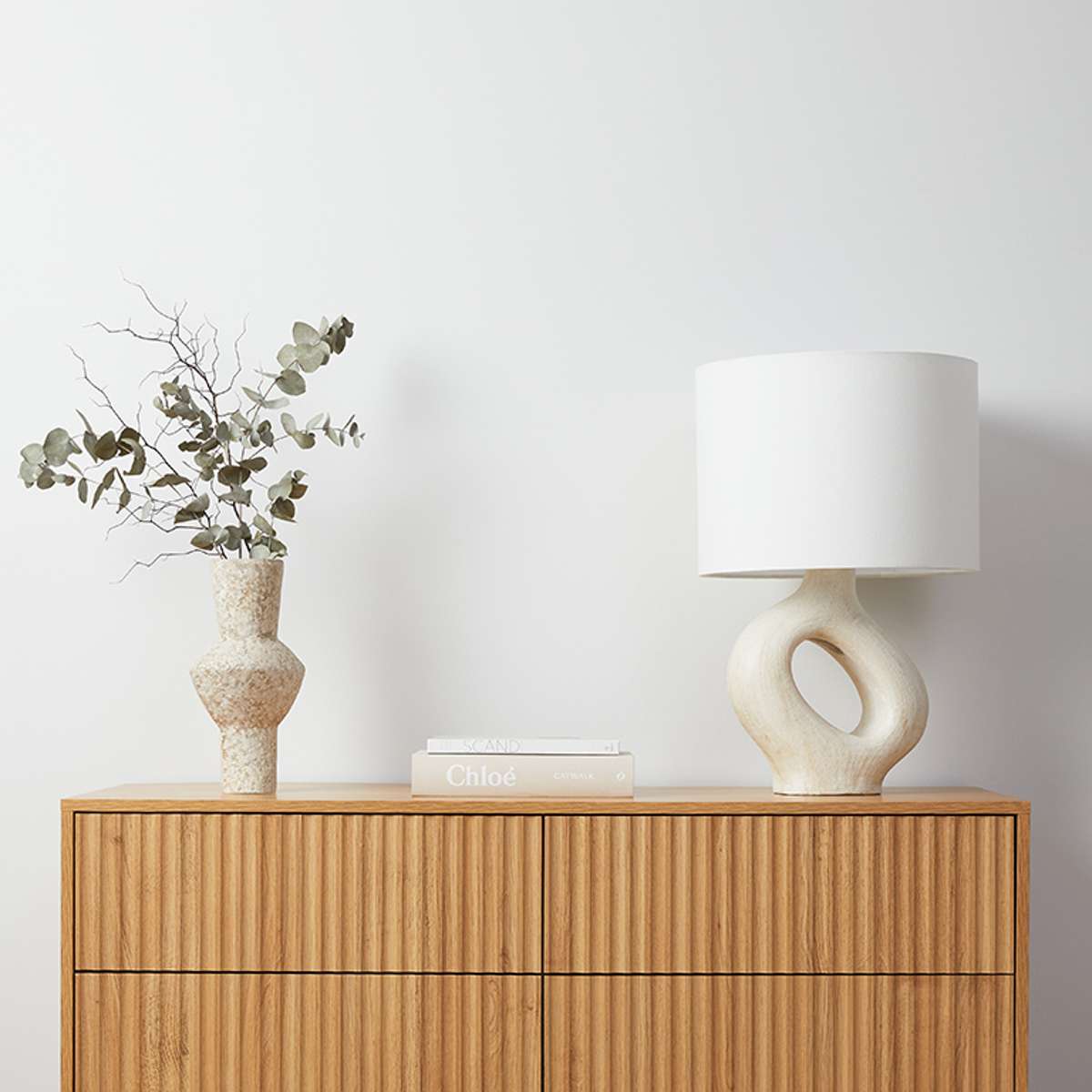 Deven Ball Feet Six Drawer - Natural - Mocka New Zealand