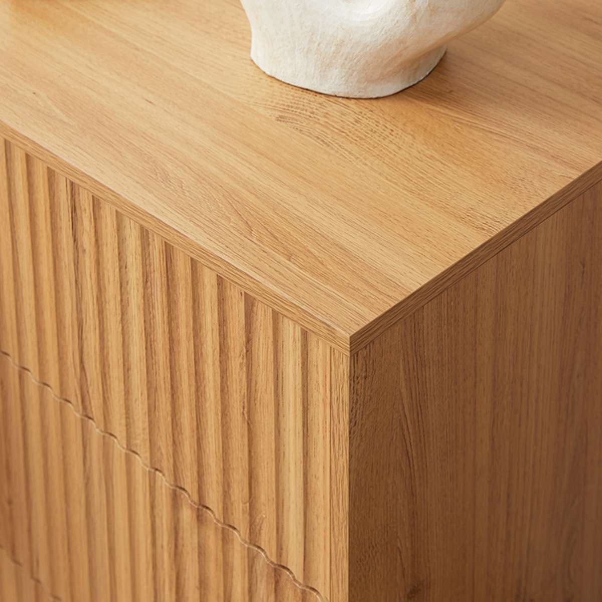 Deven Ball Feet Six Drawer - Natural - Mocka New Zealand