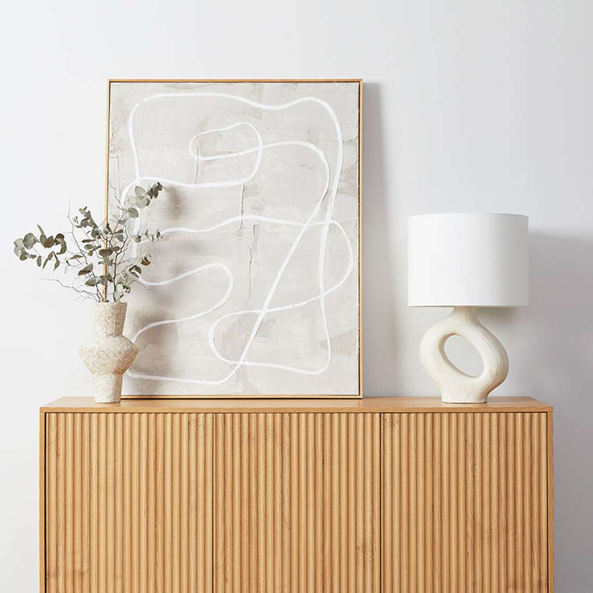 Deven Ball Feet Buffet - Natural - Mocka New Zealand