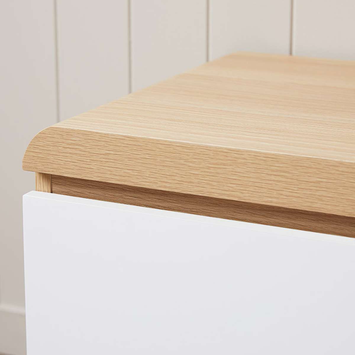 Rhodes Entertainment Unit - White/Natural - Mocka New Zealand