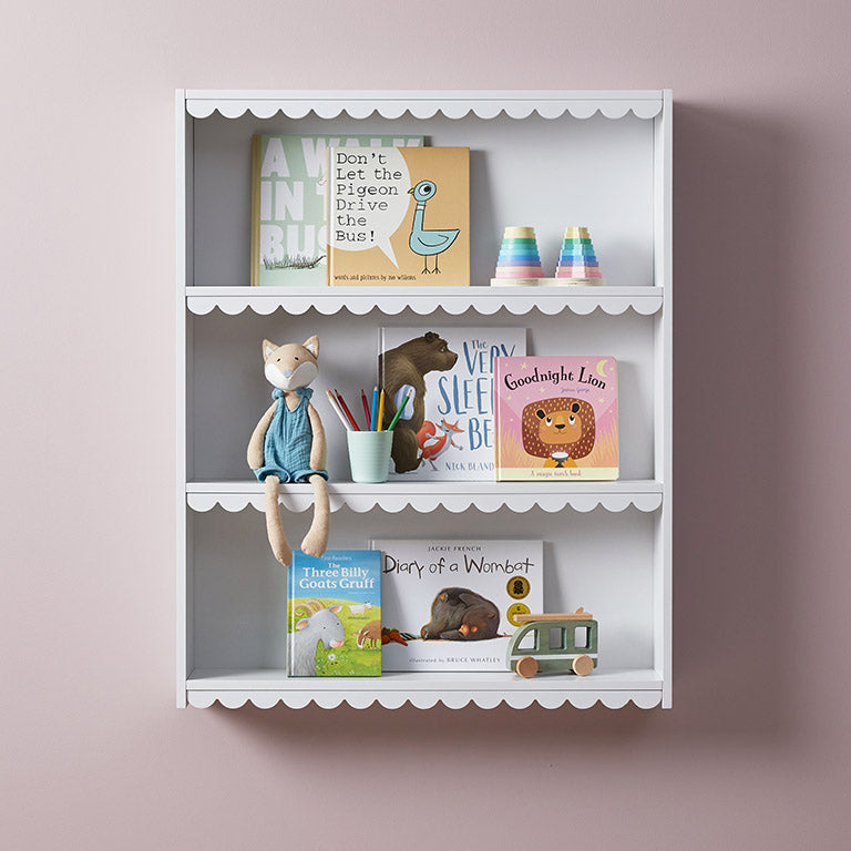 Maisie Scalloped Wall Shelf - Mocka New Zealand