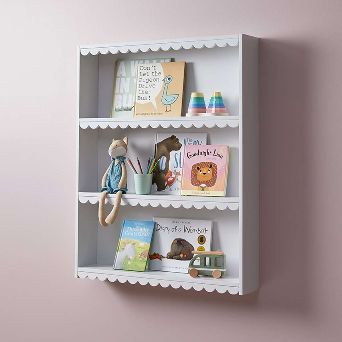 Maisie Scalloped Wall Shelf - Mocka New Zealand