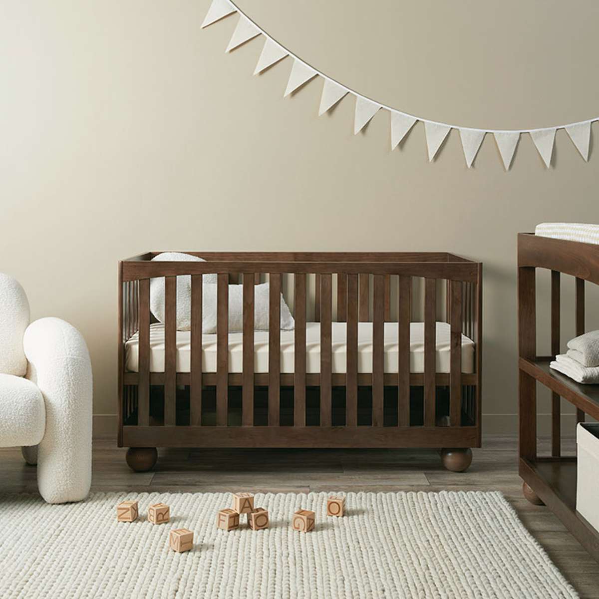 Blake Cot - Almond - Mocka New Zealand