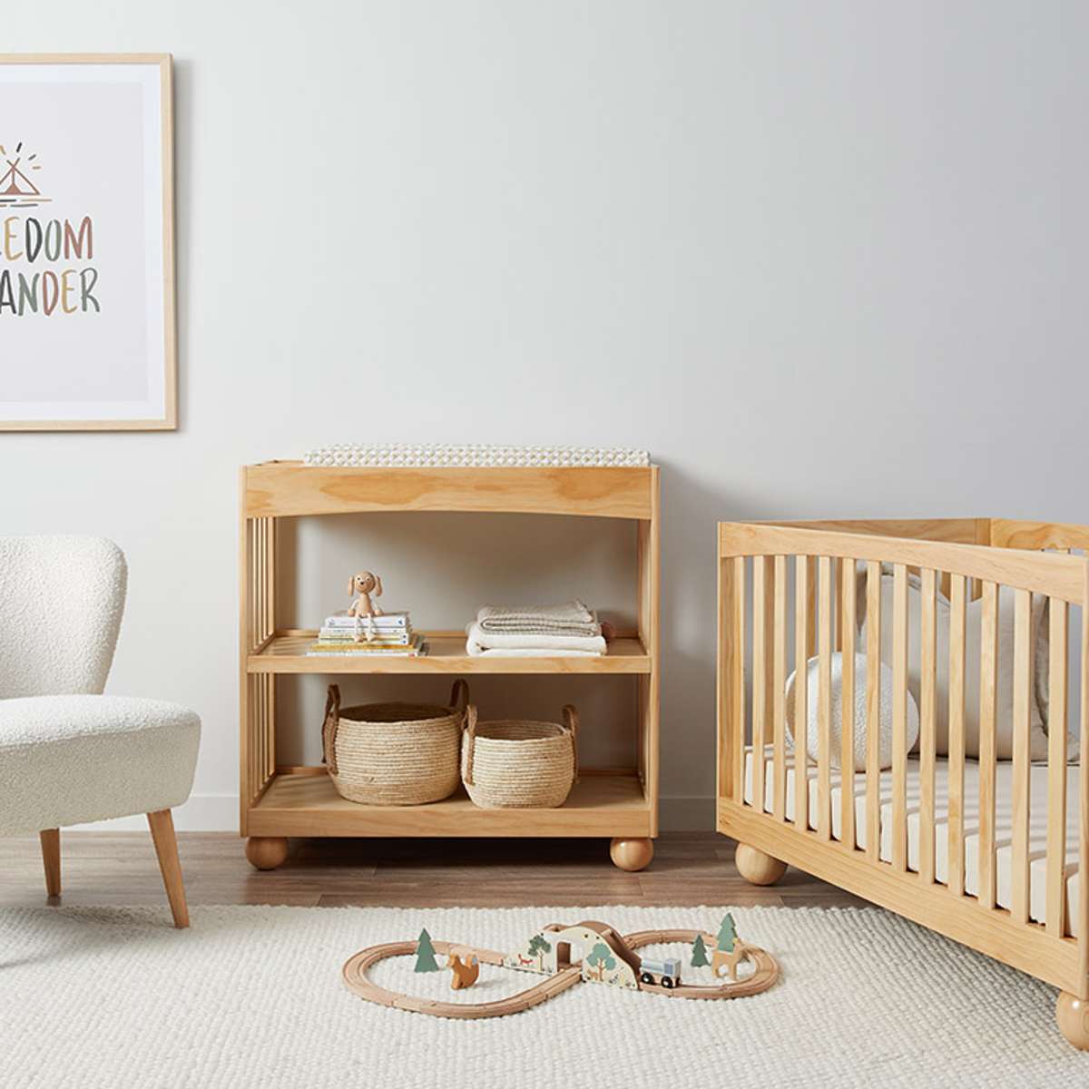 Blake Cot - Natural | Adaptable Nursery Furniture | Mocka