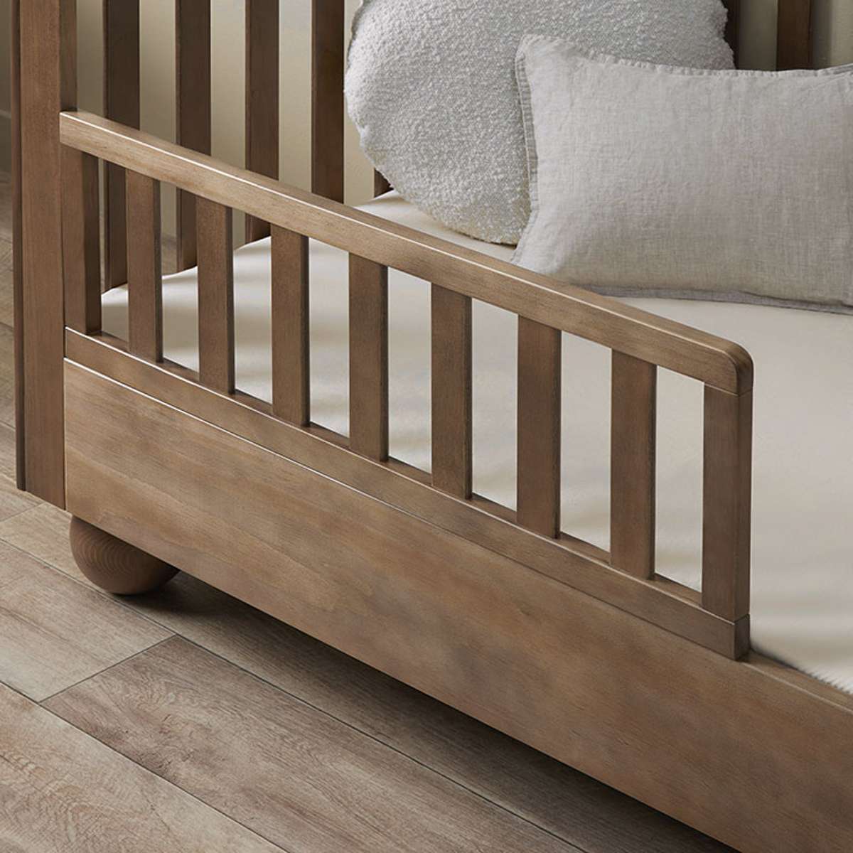 Mocka Frame Blake Cot Toddler Bed Conversion Frame - Almond | Mocka NZ