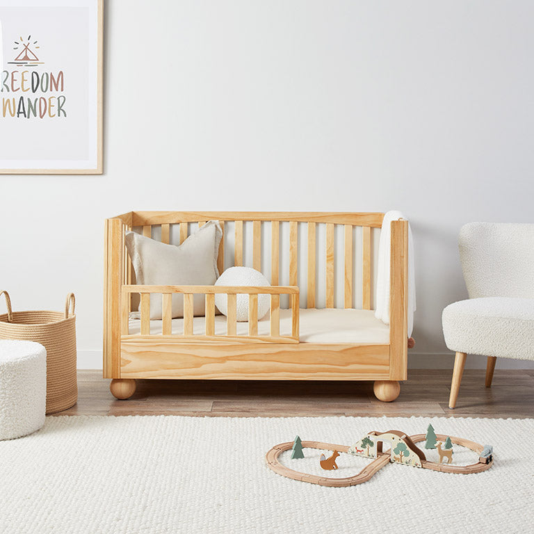 Blake Cot Toddler Bed Half Frame - Natural - Mocka New Zealand