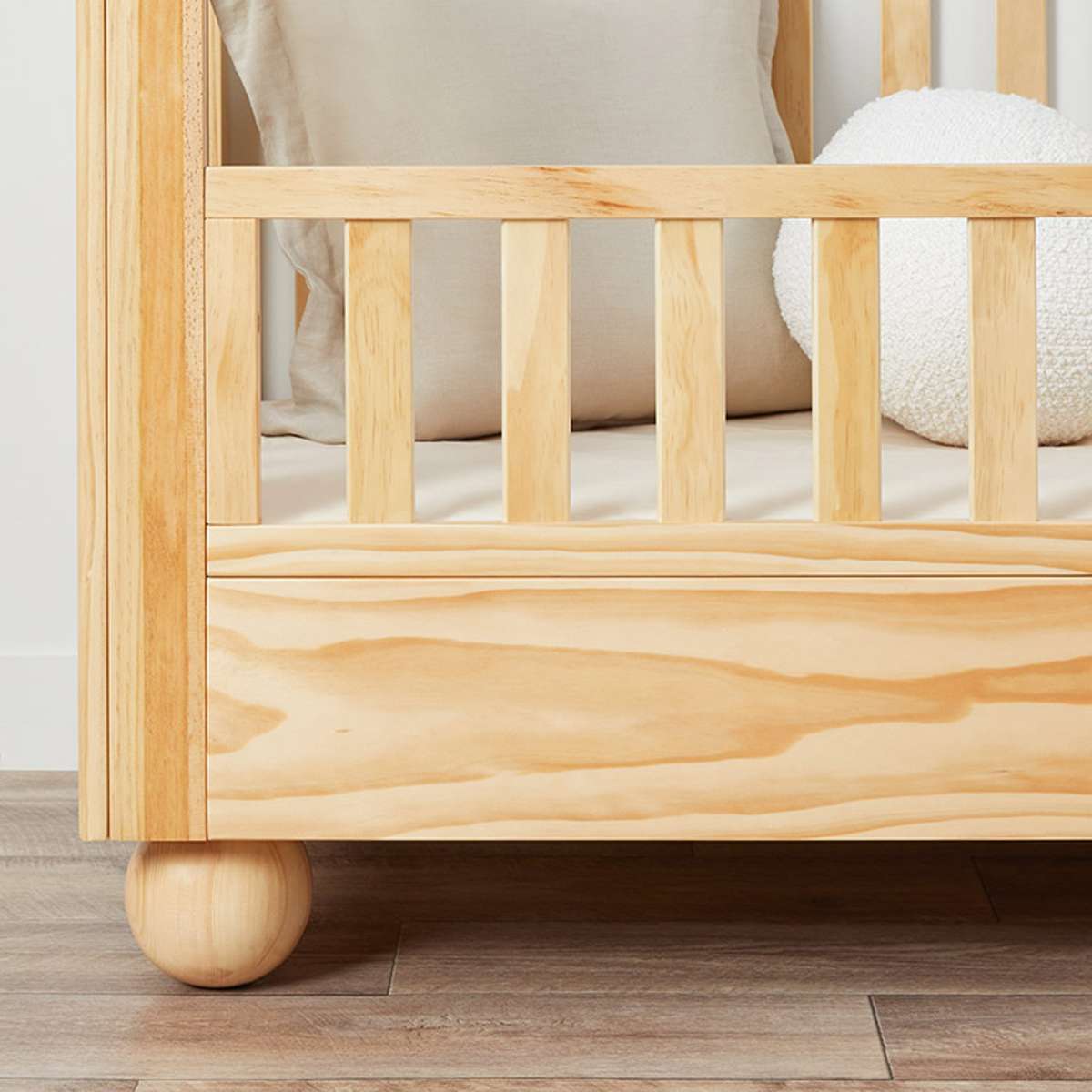 Blake Cot Toddler Bed Half Frame - Natural - Mocka New Zealand