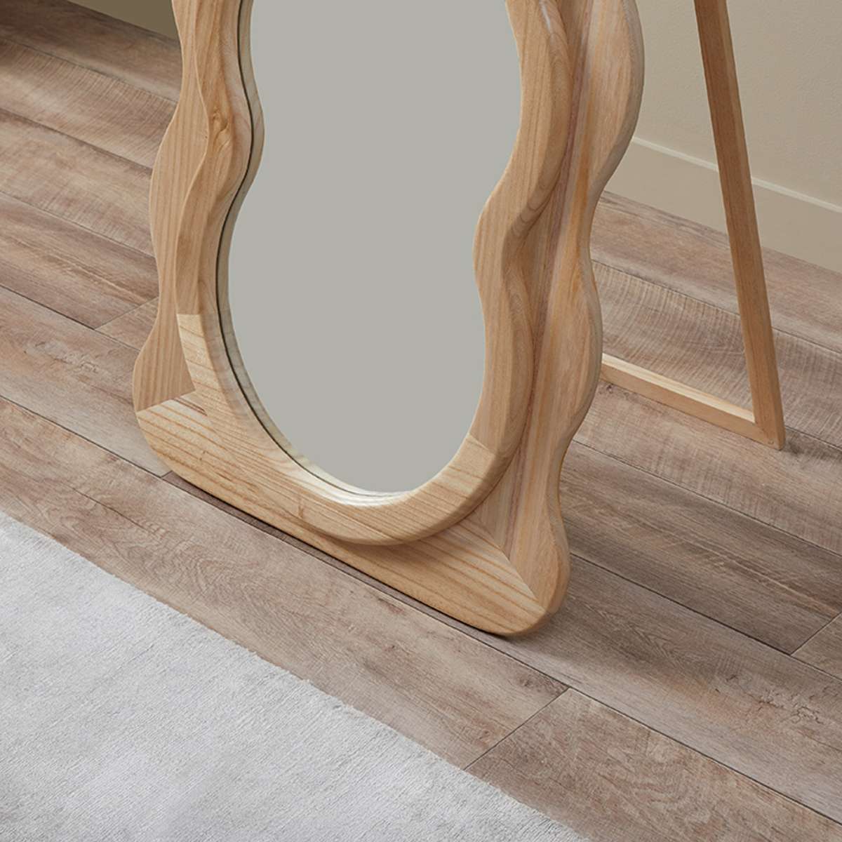Wave Solid Wood Mirror - Mocka New Zealand