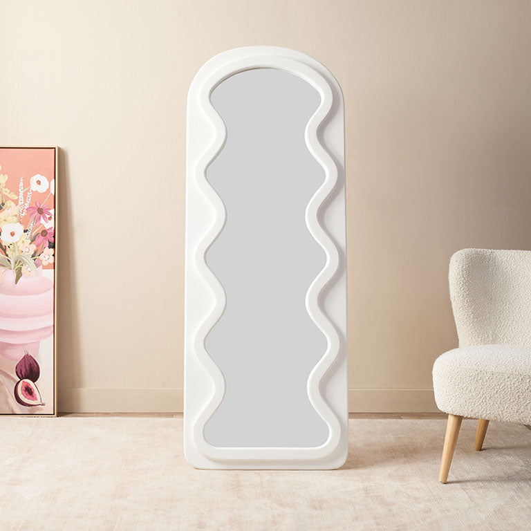 Squiggle Solid Wood Mirror - Mocka New Zealand