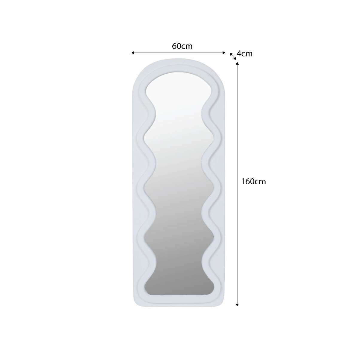 Squiggle Solid Wood Mirror - Mocka New Zealand