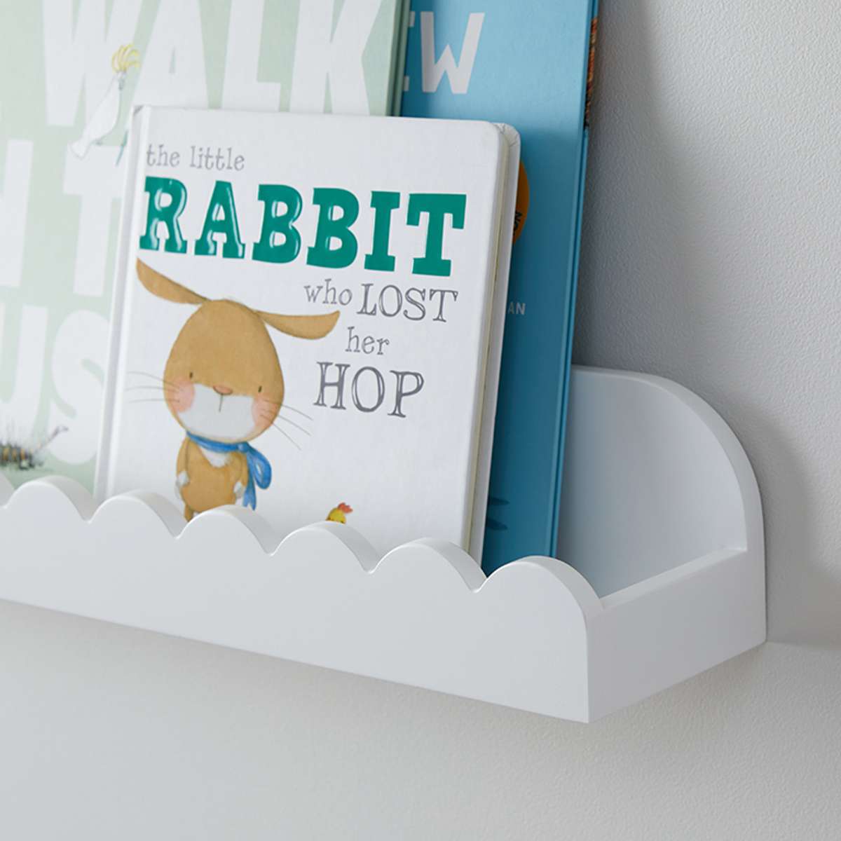 Sarah Scalloped Wall Shelf - White - Mocka New Zealand