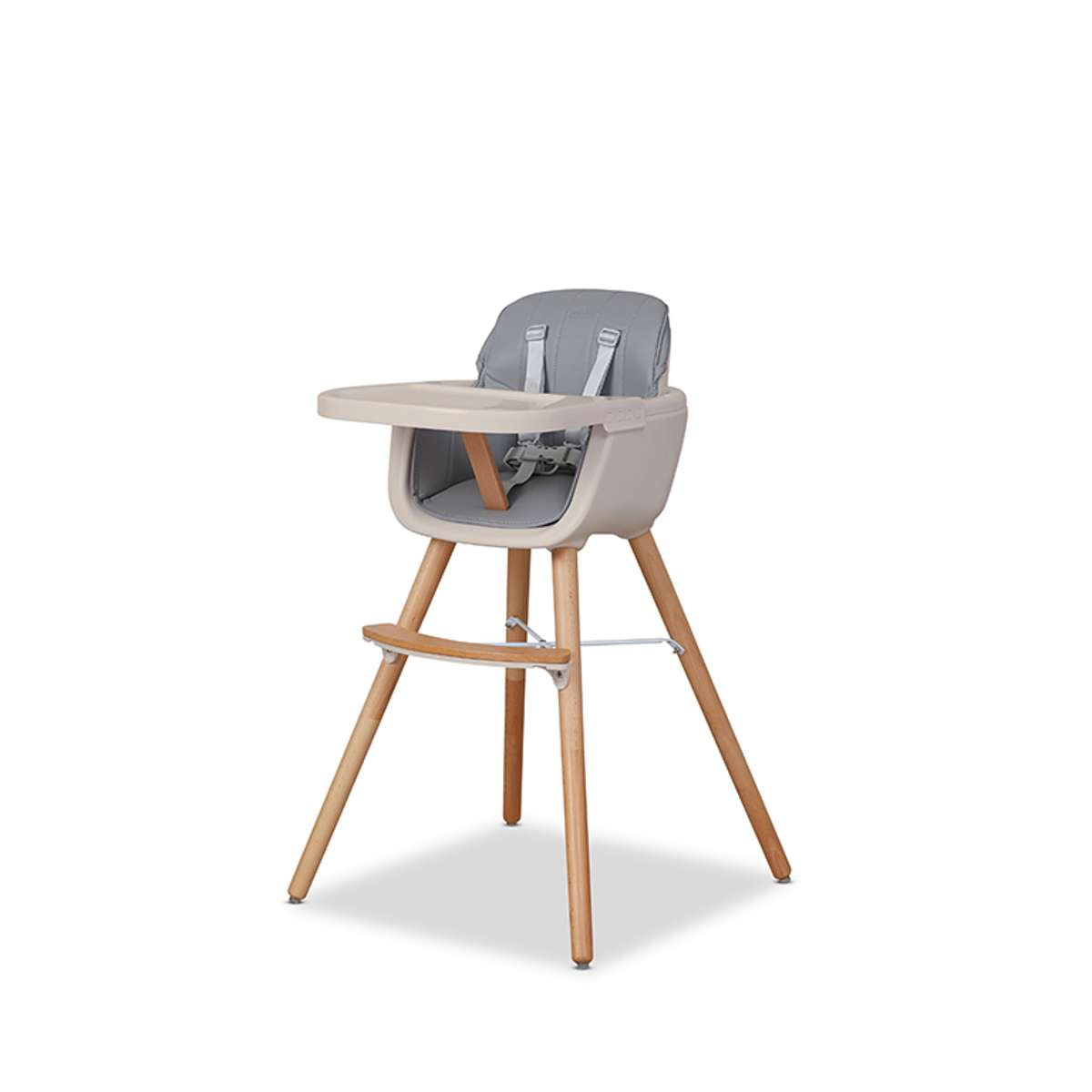 Jenson Natural Highchair - Grey - Mocka New Zealand