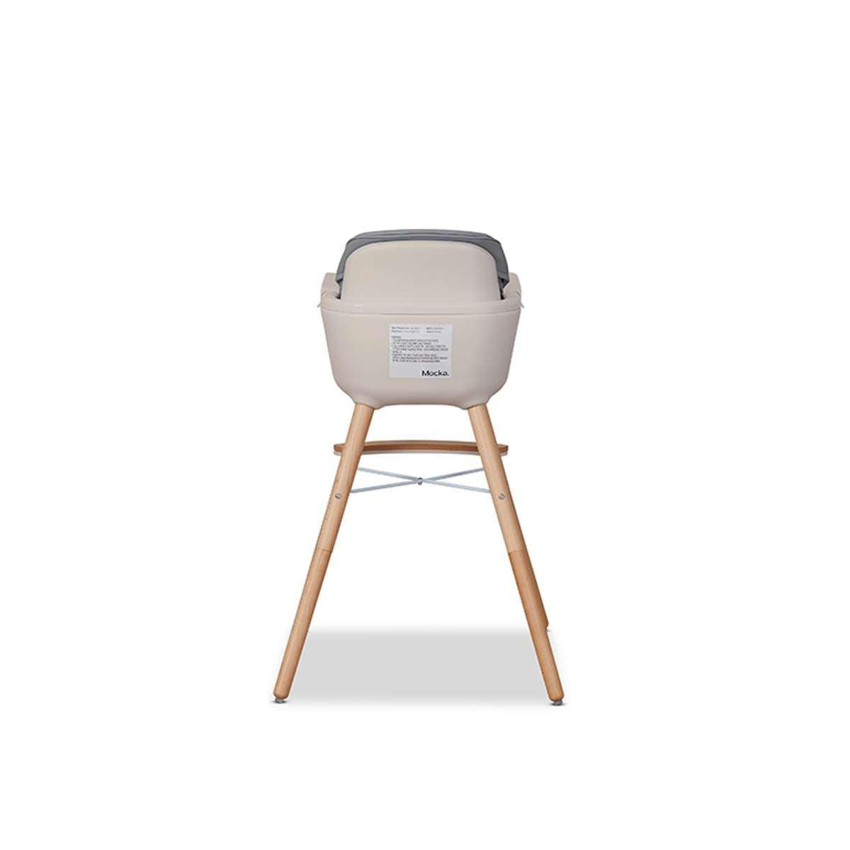 Jenson Natural Highchair - Grey - Mocka New Zealand