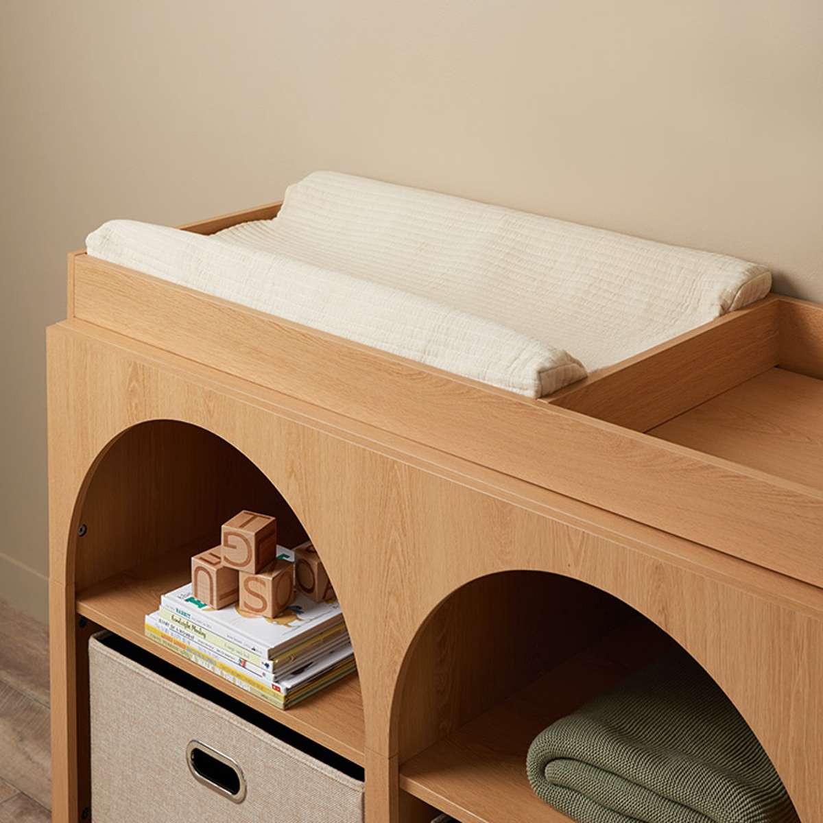 Mocka Cotton Change Mat Cover - Natural - Mocka New Zealand