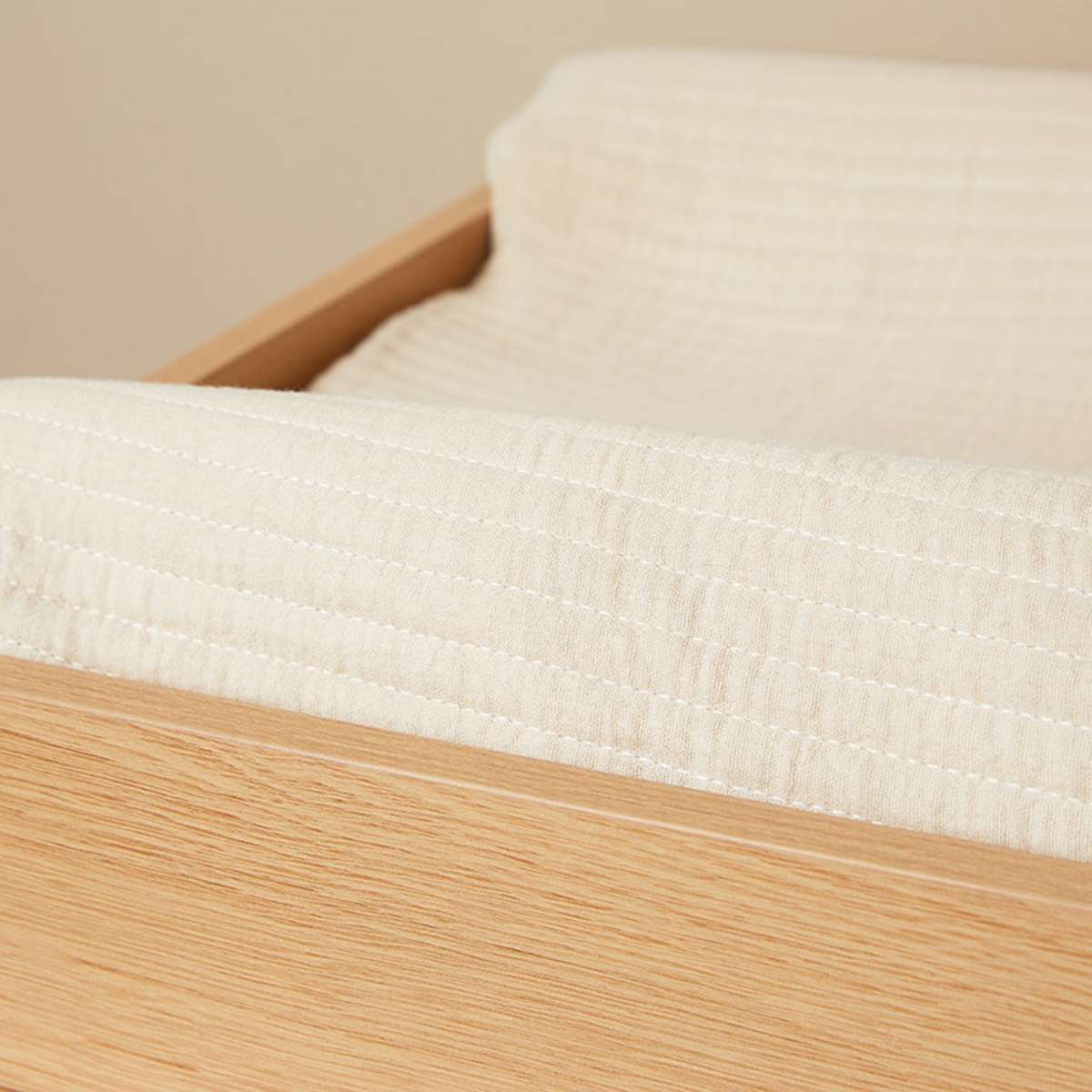 Mocka Cotton Change Mat Cover - Natural - Mocka New Zealand