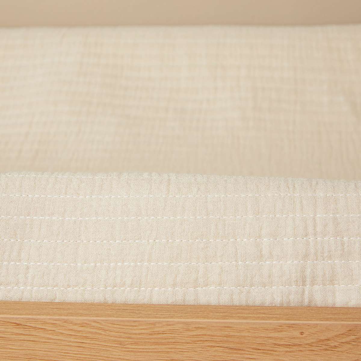Mocka Cotton Change Mat Cover - Natural - Mocka New Zealand