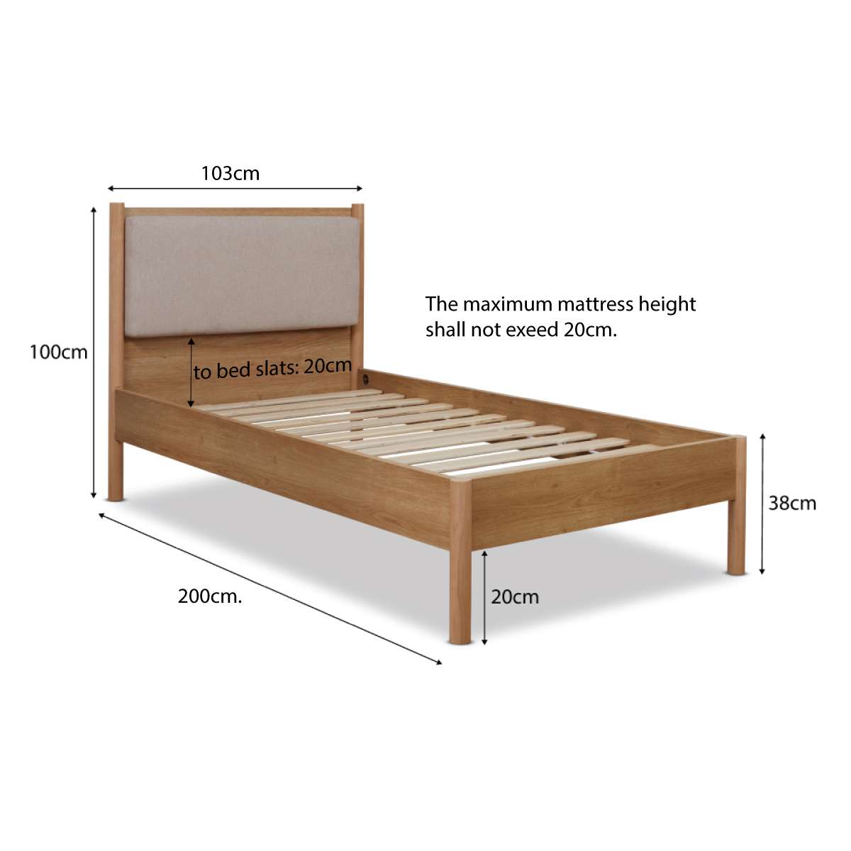 Blair Bed - Single - Mocka New Zealand