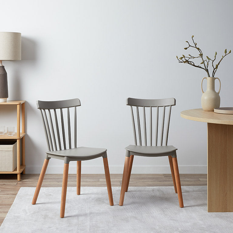 Frida Dining Chair - Set of 2 - Stone - Mocka New Zealand