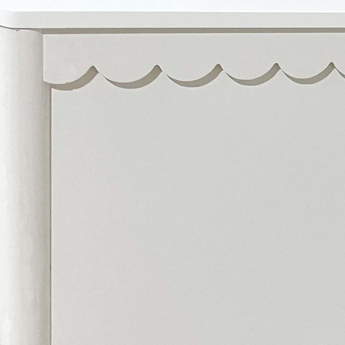 Maisie Scalloped Bed - Single - White - Mocka New Zealand