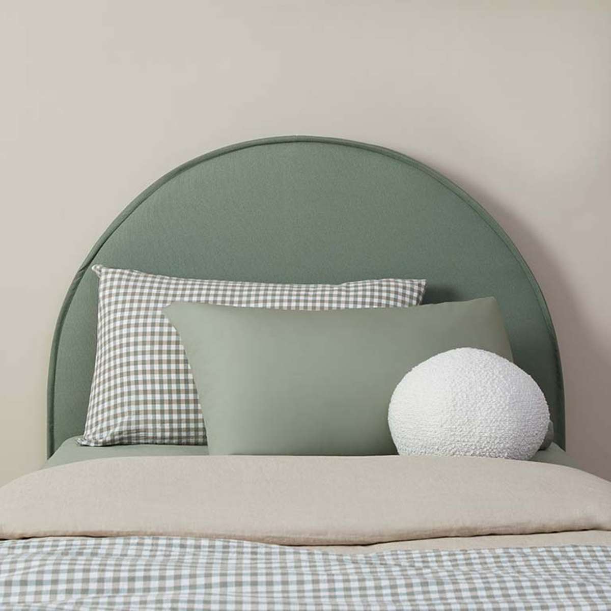 Imogen King Single Bed - Sage Green - Mocka New Zealand