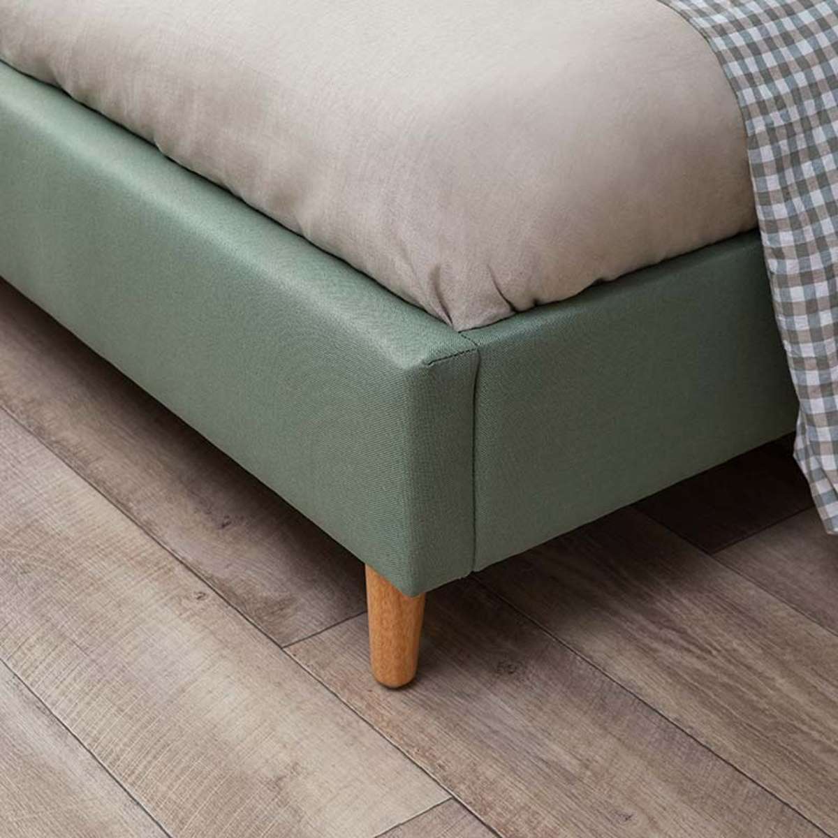 Imogen King Single Bed - Sage Green - Mocka New Zealand