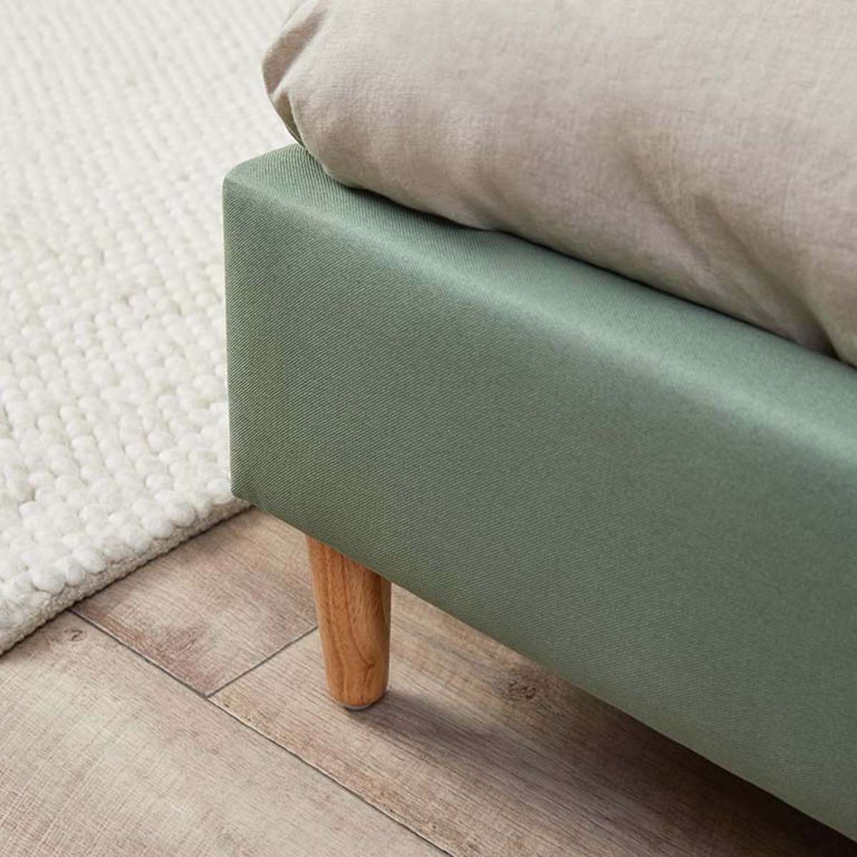 Imogen King Single Bed - Sage Green - Mocka New Zealand