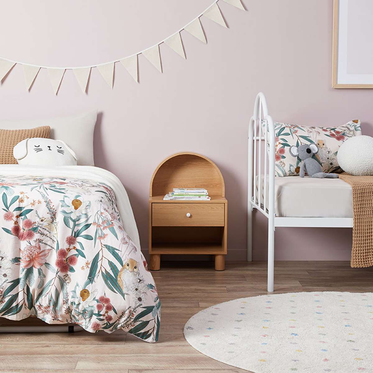 Dixie Day Bed With Trundle - White - Mocka New Zealand