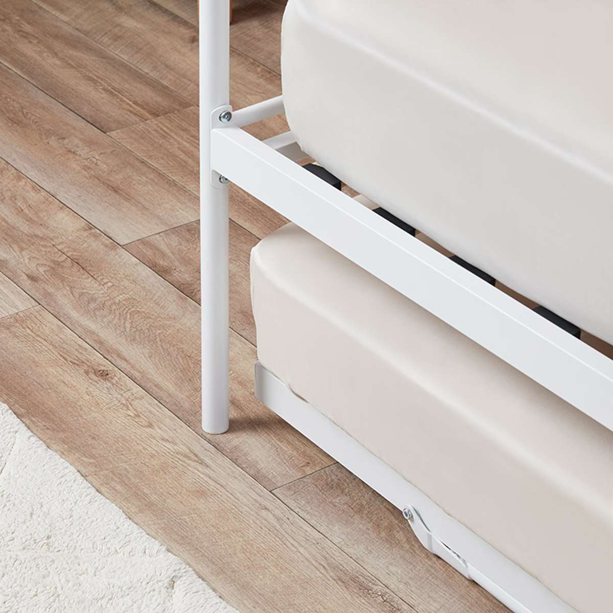 Dixie Day Bed With Trundle - White - Mocka New Zealand