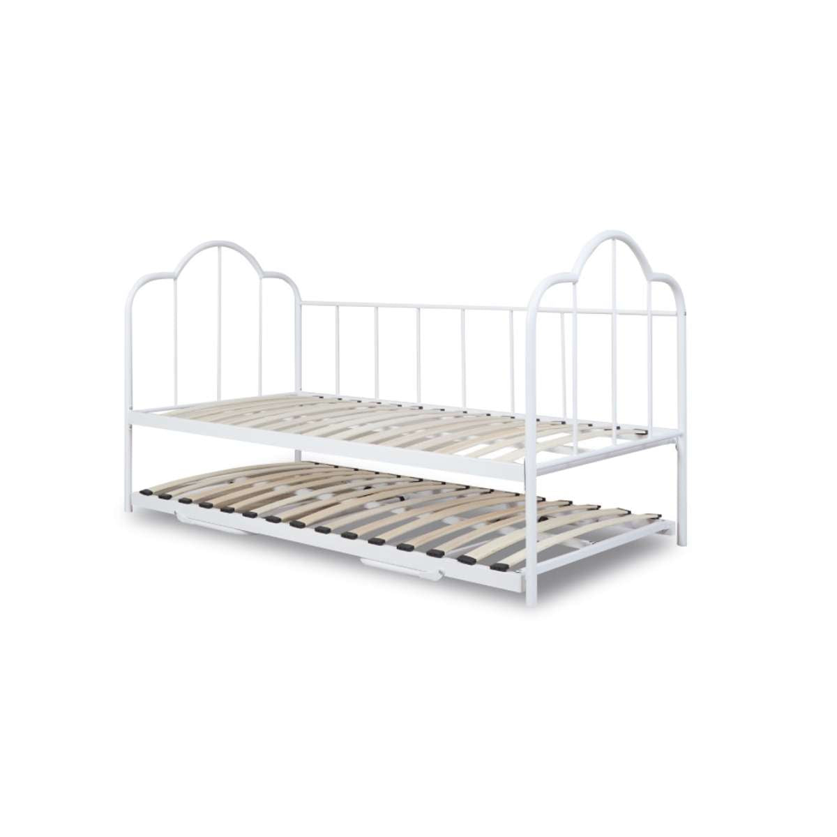 Dixie Day Bed With Trundle - White - Mocka New Zealand
