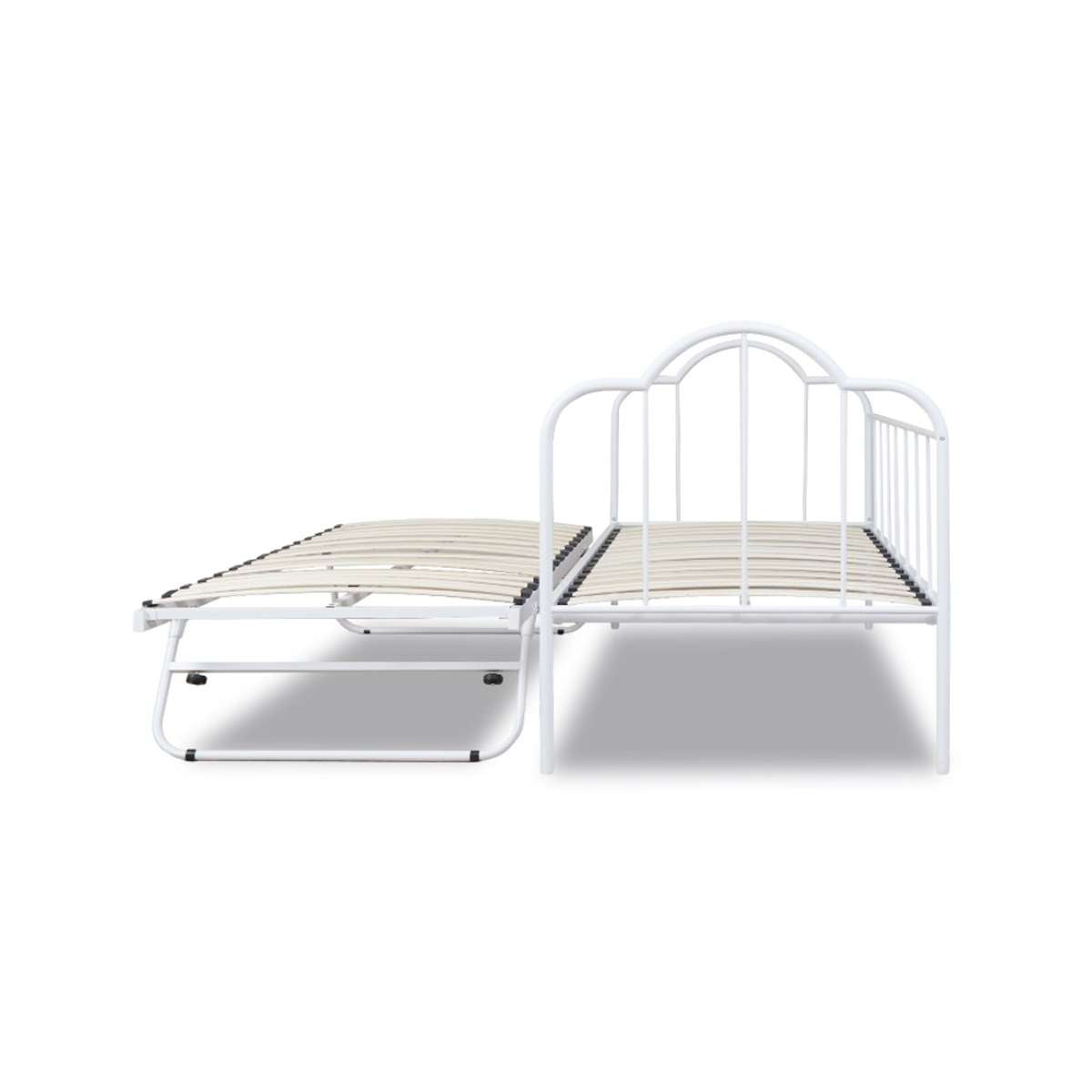 Dixie Day Bed With Trundle - White - Mocka New Zealand