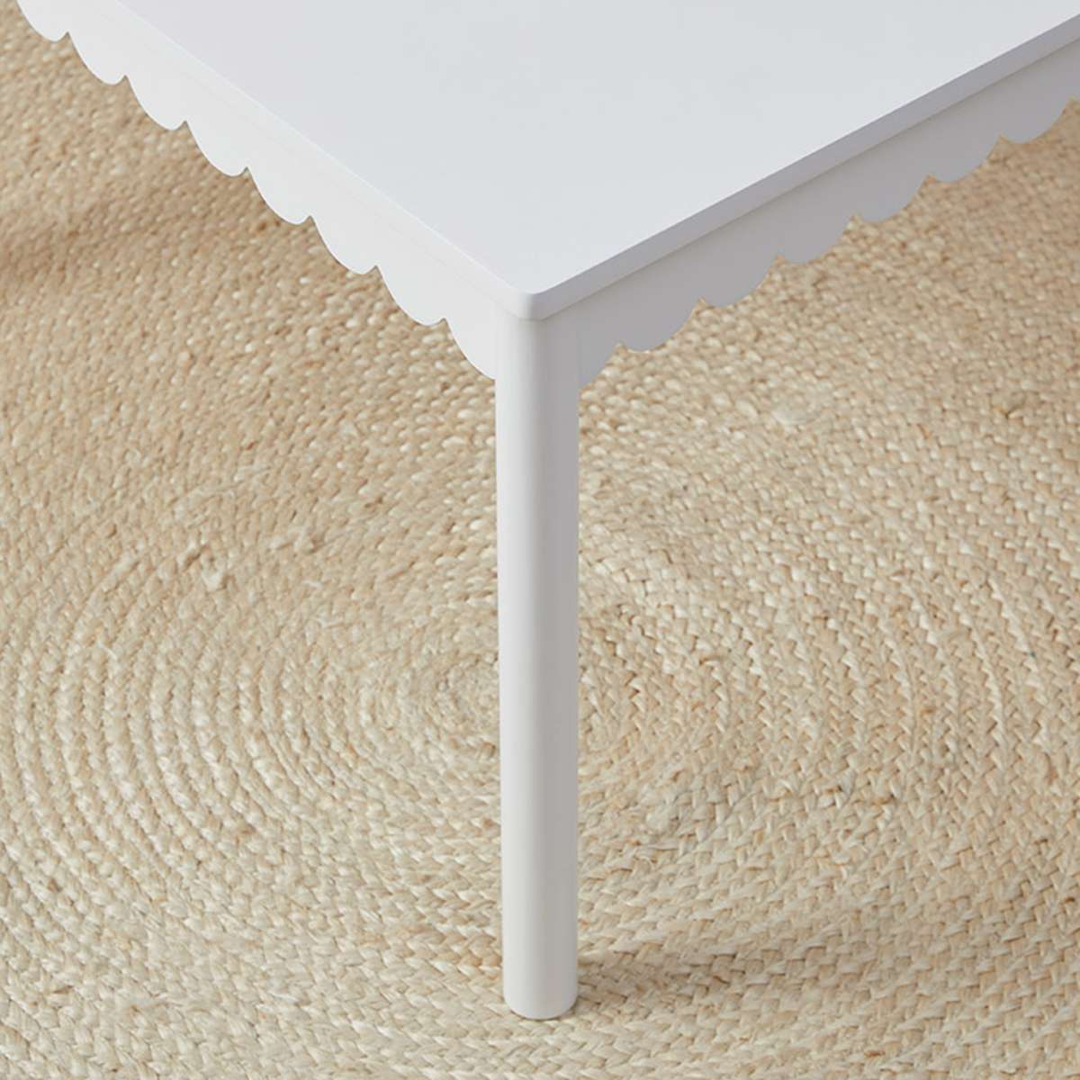 Mini Maisie Scalloped Play Table - White - Mocka New Zealand