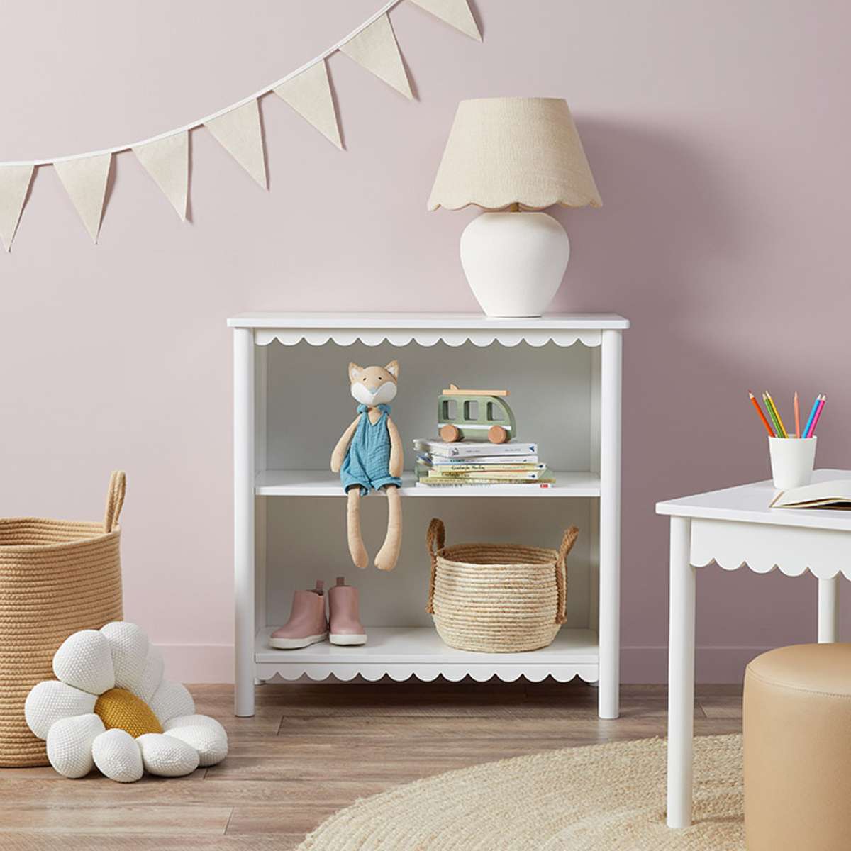 Mini Maisie Play Table + Bookcase Set - Mocka New Zealand