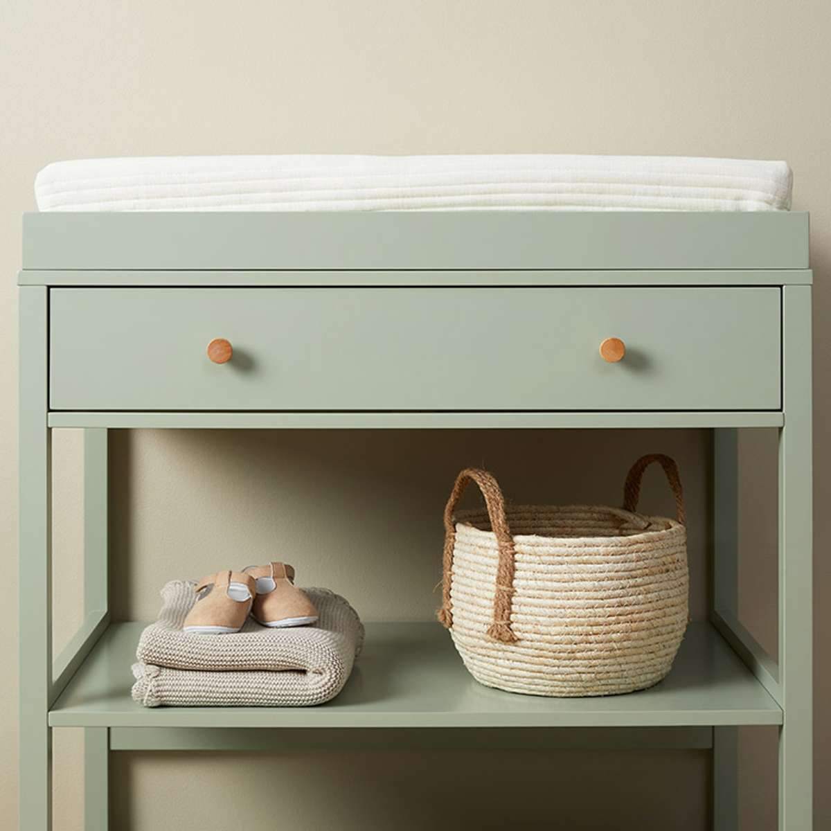 Mocka Change Table With Removable Top - Sage Green - Mocka New Zealand