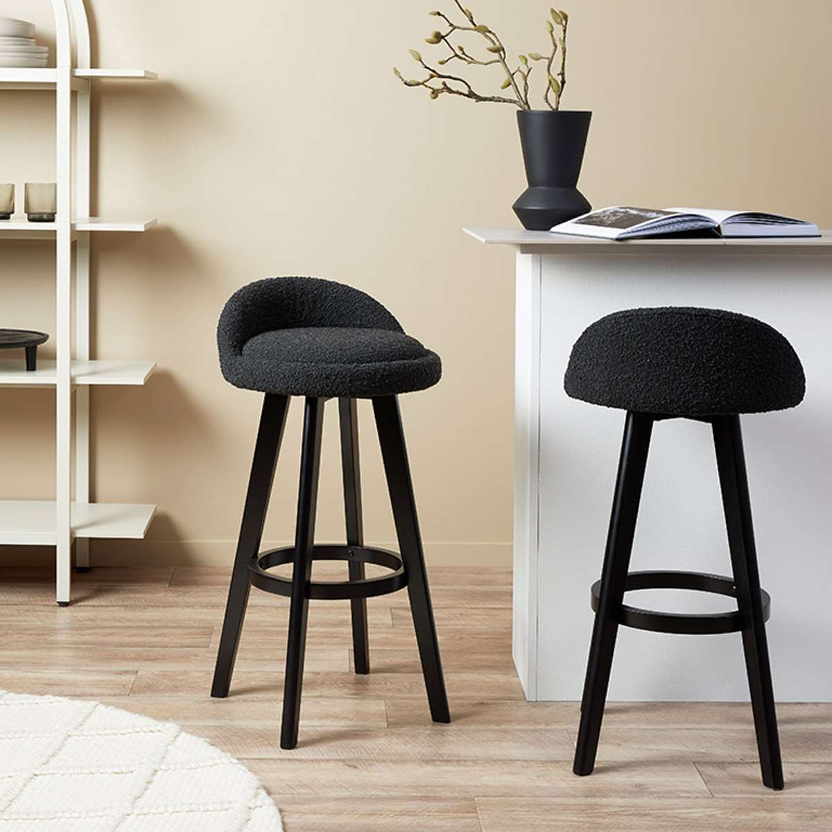 Jamie Bar Stool - Black Set of Four Bundle - Mocka New Zealand