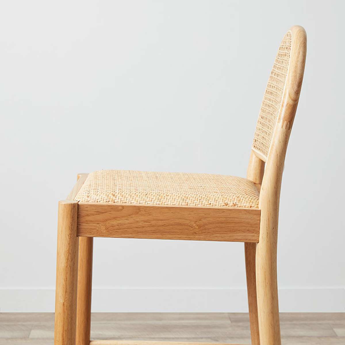 Mateo Curved Rattan Bar Stool - Natural - Mocka New Zealand