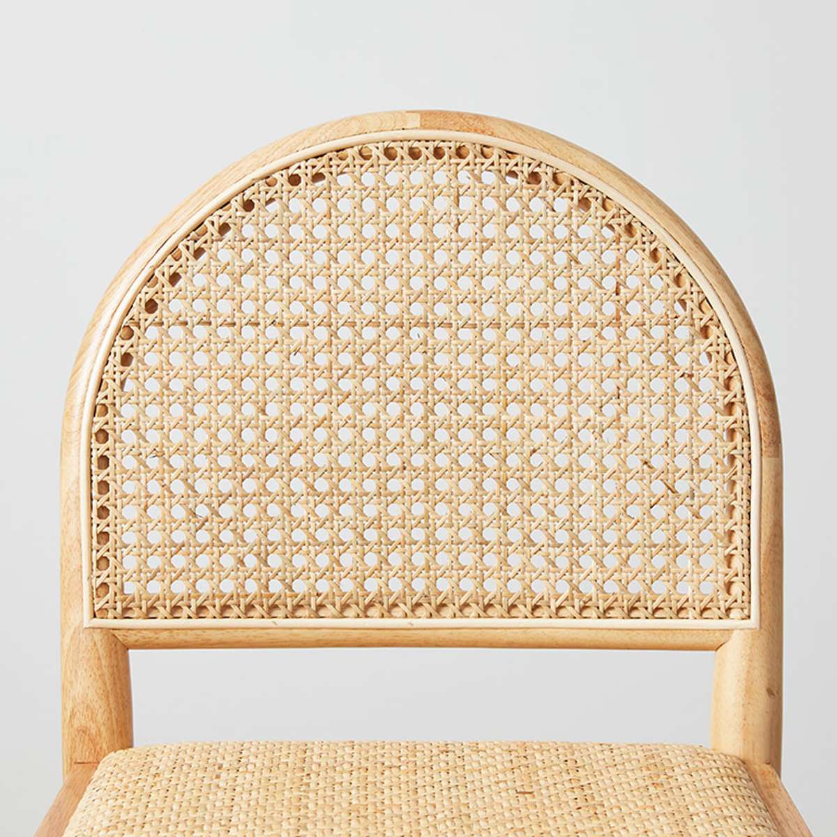 Mateo Curved Rattan Bar Stool - Natural - Mocka New Zealand